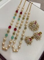 Swarovski Pearl & Nakshi Balls Designer Combo Set - Image 2